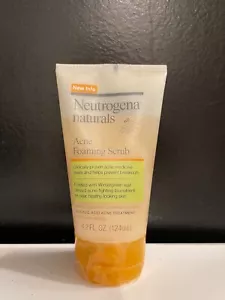 Neutrogena Naturals Acne Foaming Scrub 4.2 OZ NEW RARE DISCONTINUED - Picture 1 of 1