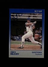 Trey McCoy Gastonia Rangers 1990 Star authentic autographed card