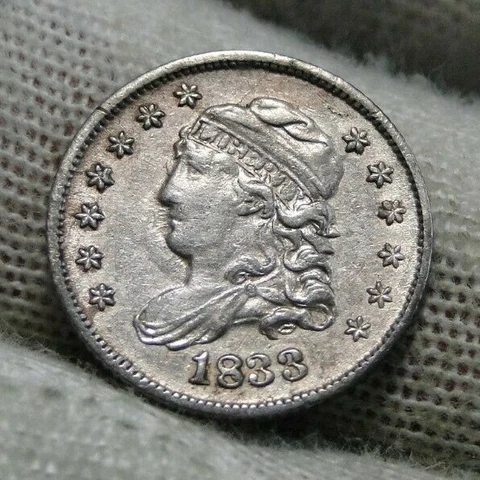 1833 Capped Bust Half Dime Cover