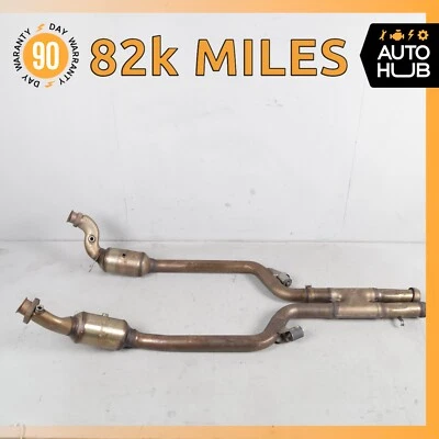 Conjunto de ressonador de tubo de escape esquerdo e direito motor Mercedes W221 S550 11-14 fabricante de equipamento original - Imagem 1 de 4