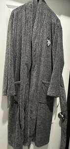 Polo Ralph Lauren Black Plush Bath Robe Mens L/XL NWT - Picture 1 of 7