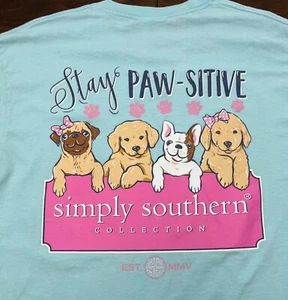 Simply Southern Stay Paw-Sitive Langarmshirt Damen Gr. Medium - Bild 1 von 8
