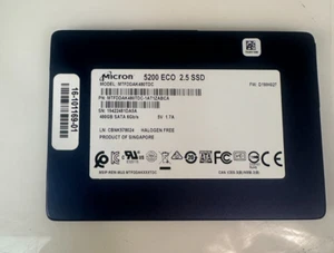 Micron 5200 ECO SSD 480GB SATA 6G 2.5' Model: MTFDDAK480TDC - Picture 1 of 2