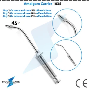 Dental Amalgam Carrier Gun 45º 1035 Syringes Restorative Filling Instruments New - Picture 1 of 7