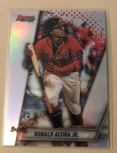 Ronald Acuna Jr. 2019 Bowmans Best Silver Refractor Atlanta Braves - Picture 1 of 2