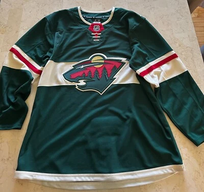 NWT Fanatics Minnesota Wild Green Jersey Size Large 52 NHL 2025 Playoff - Image 1 of 4
