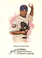 2008 Topps Allen & Ginter #150 Johan Santana Great card