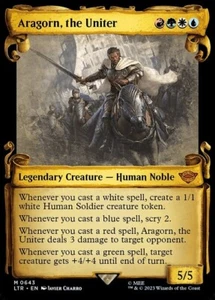 Aragorn, the Uniter Showcase Scrolls FOIL #643 | LTR The Lord Of The Rings | MTG - Picture 1 of 1