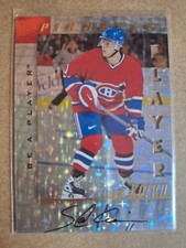 1997-98 Be A Player Prismatic Die Cut Autograph Saku Koivu /100
