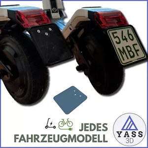 🙂 Soporte de matrícula 🙂 PATINETE ELÉCTRICO UNIVERSAL, bicicletas, etc.! - Imagen 1 de 3