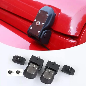 For Jeep Wrangler JK 07-18 Engine Hood Locking Latch Catch Kit Accessories Black - Bild 1 von 18