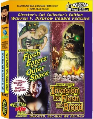 Autographed Warren Disbrow's FLESH EATERS /INVASION FOR FLESH AND BLOOD dvd - Image 1 of 2