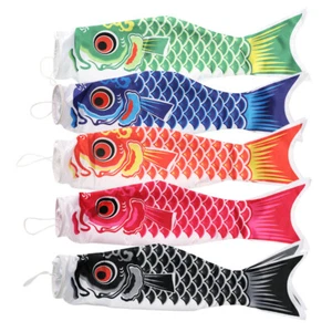 5PCS Japanese Carp Windsock Streamer Fish Flag Koinobori Outdoor Decor-CI - Afbeelding 1 van 8