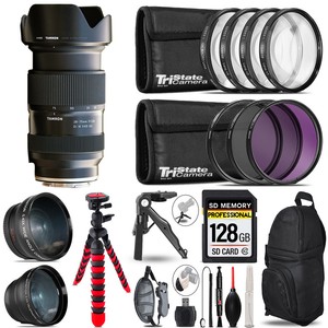 Tamron 28-75mm Di III VXD G2 Lens (Sony E) -3 Lens Kit +Tripod +Backpack - 128GB