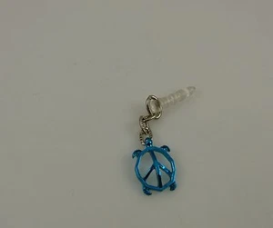Schildkröte Honu silber grün pink aqua schwarz Staubstecker Handy Anhänger - Bild 1 von 21