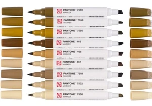 Royal Talens 9pk Pantone Dual Tip Artist Markers Refillable Ink Brown NEW Copic - Picture 1 of 4