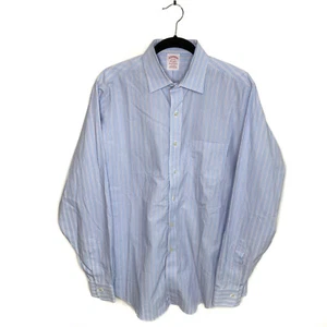 Camisa de vestir Brooks Brothers 1818 para hombre a rayas multicolor 16-36 azul clásico - Imagen 1 de 11