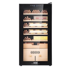 Electric Cigar Humidor, 82L Cigar Humidor Cabinet with Cooling, Heating - Picture 1 of 7