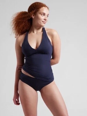 ATHLETA Plunge Tankini  A-C  Large  Blue #531210 NEW - Image 1 of 4