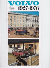BROCHURE Auto VOLVO 1976: REVISIONE di VOLVO CARS dal 1927 al 1976
