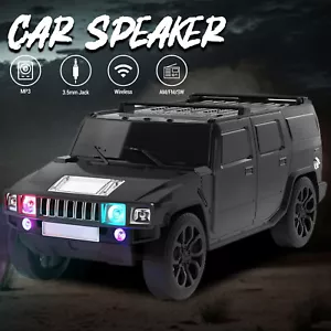 Black Car Truck Portable Bluetooth Speaker With USB Port/FM Radio/Aux Inputs New - Picture 1 of 10