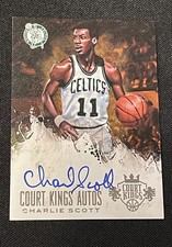 CHARLIE SCOTT 2013-14 Panini Court Kings ON CARD Auto /399 Boston Celtics #9