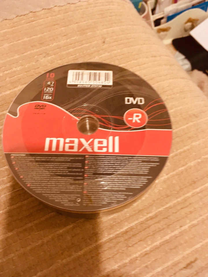 New Maxell DVD-R 4.7Gb 120min 1-16x - Disc x1 - Image 1 of 1