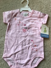 Carter's NWT Girls Princess Bodysuit 3-6 mo with matching bib
