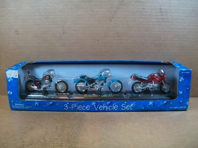 1995 Maisto ~ 3 Piece Vehicle Set (Motorcycles) ~ Yamaha, Honda, BMW - Image 1 of 4