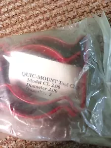 QUIC MOUNT Tool Clips Model CL 2.00 Diameter 2.00 Quantity 2 in package red - Picture 1 of 4