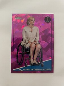 2021 Topps Chrome Sapphire Tennis Monique Kalkman-van den Bosch /299 Fuchsia