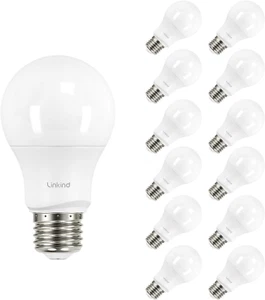 A19 LED Light Bulbs Dimmable, 60W Equivalent, 2700K Soft White, 9.5W 800 Lumens, - Picture 1 of 12