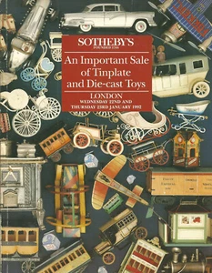 SOTHEBY’S TINPLATE DIECASTS TOY Corgi Dinky Bing Marklin Bassett Auction Catalog - Picture 1 of 1