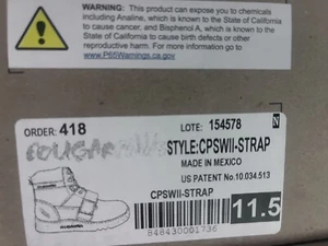 CPSWII 2 Größe 11,5 Stahl Walker II Cougar Paws Stiefel 🥾Herren Leder Überdachung Neu - Bild 1 von 7