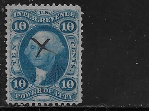 US Scott R35C, 10 Cent Foreign Exchange, Blue, NG, F/VF - Picture 1 of 1