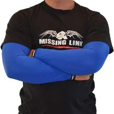 Missing Link SPF 50 纯蓝色 ArmPro 纹身压缩袖 - APBL — 第 1/2 张图片