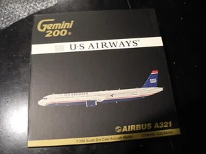 Collector's FIND! Gemini 200 Airbus A321 US AIRWAYS, 1:200, RETIRED, 2009 ED! - Picture 1 of 3