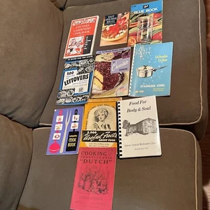 Lot Of 10 Vintage Cookbooks, Ball Blue Book, Dutch Cooking & More - Picture 1 of 9