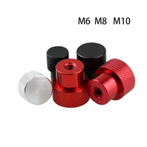 M6 M8 M10 Knurled Thumb Nut Hand Tighten Grip Knobs Aluminum alloy Closed End - Picture 1 of 5