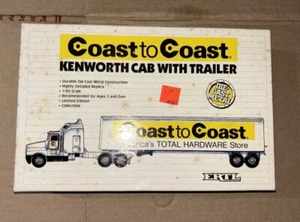 1991 ERTL 1/64 Diecast Coast To Coast Kenworth Semi-Cab With Trailer NIB LIMITED - Picture 1 of 13