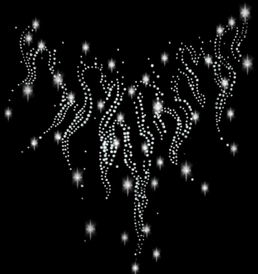 STRASS Wasser Dekolleté 24x24cm BÜGELBILD HOTFIX APPLIKATION BORTE AUSSCHNITT XL - Bild 1 von 3