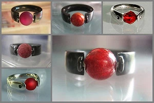Perle kompatibel mit Tipit S - 8mm - Farbauswahl: Rot - Bild 1 von 6