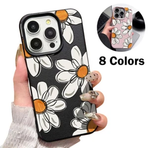 For iPhone 16 15 Pro Max 14 13 12 11 Flower Pattern Soft ShockProof Case Cover - Picture 1 of 16