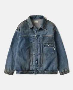 WWI Type 1 Washed Selvedge Denim Jacket - Distress Repaired - Picture 1 of 11