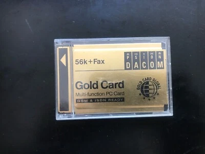 Tarjeta PC portátil Psion DACOM Global Gold 56k fax y módem en estuche original Foto 1 de 3