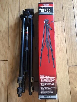 Focal 55” Two Angle Tripod w/ Geared Rise & and 1 Touch Locking #20-08-86 - NEW - Image 1 of 4