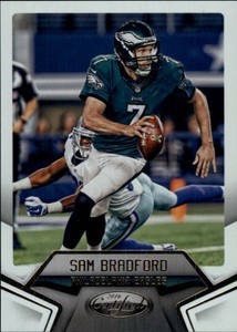 2016 Certified Mirror Silver Eagles Football Card #19 Sam Bradford /499 