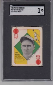 1951 Topps Red Back 52 Tommy Holmes Hartford SGC 1  1 of 1 - Picture 1 of 2