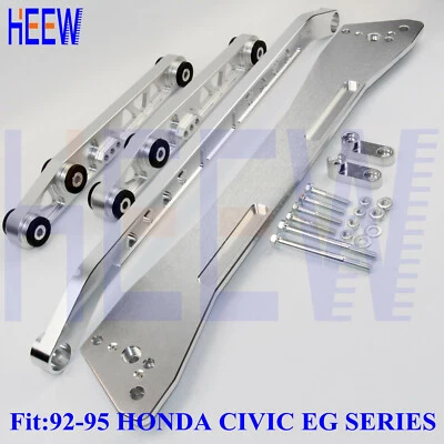 BILLET REAR CONTROL ARM SUBFRAME BRACE TIE BAR LCA FOR HONDA CIVIC 92-95 EG ASR - Image 1 of 4