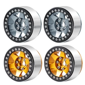 4PCS 2.2'' Beadlock Wheel Rims for 1/10 RC Axial SCX10 Wraith 90053 90048 - Picture 1 of 21